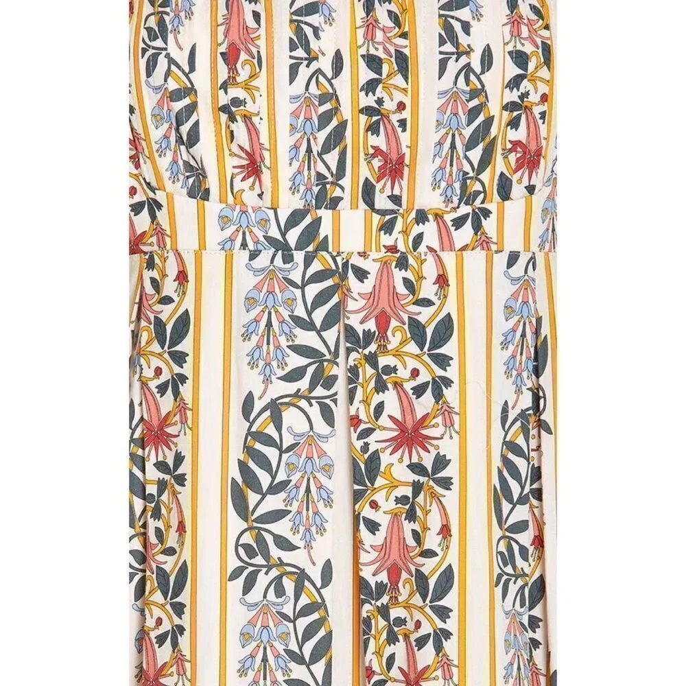 Agua by Agua Bendita Hortensia Pleated Floral Cotton Maxi Dress - Picture 6 of 13